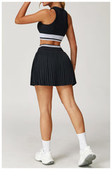 Firè Court Side Pleated Skirt Set
