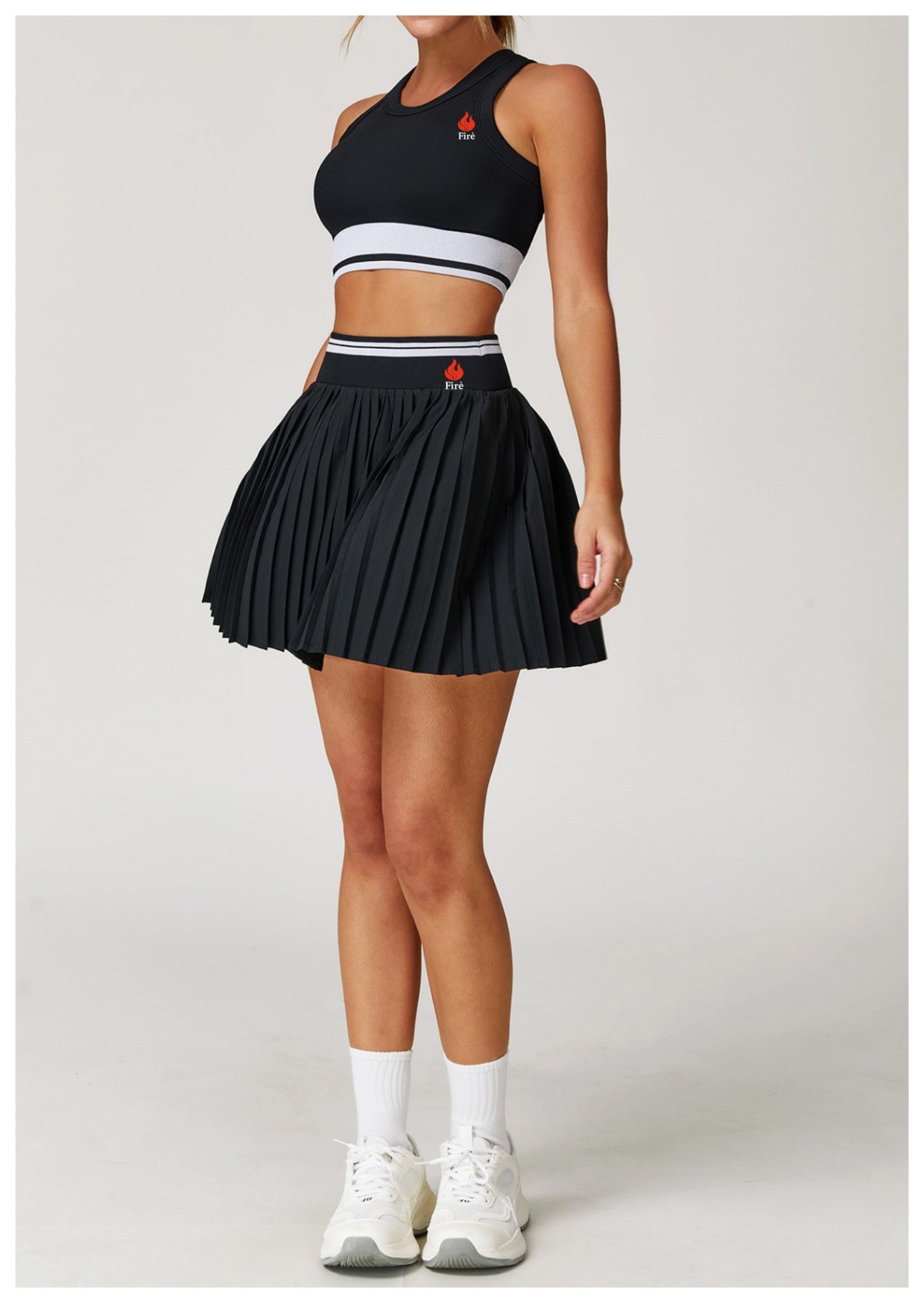 Firè Court Side Pleated Skirt Set